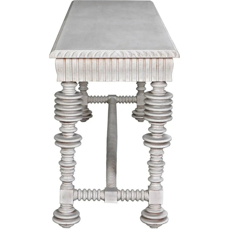 Portuguese Console, White Wash - LOOMLAN - Noir - Console Tables