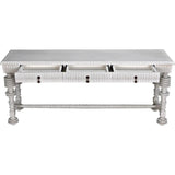 Portuguese Console, White Wash - LOOMLAN - Noir - Console Tables