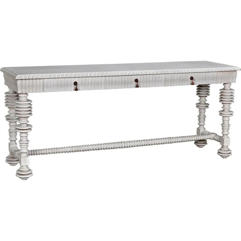 Portuguese Console, White Wash - LOOMLAN - Noir - Console Tables