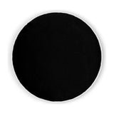 Posh Circle Black Throw Pillow With Insert - LOOMLAN - D.V. Kap - Throw Pillows