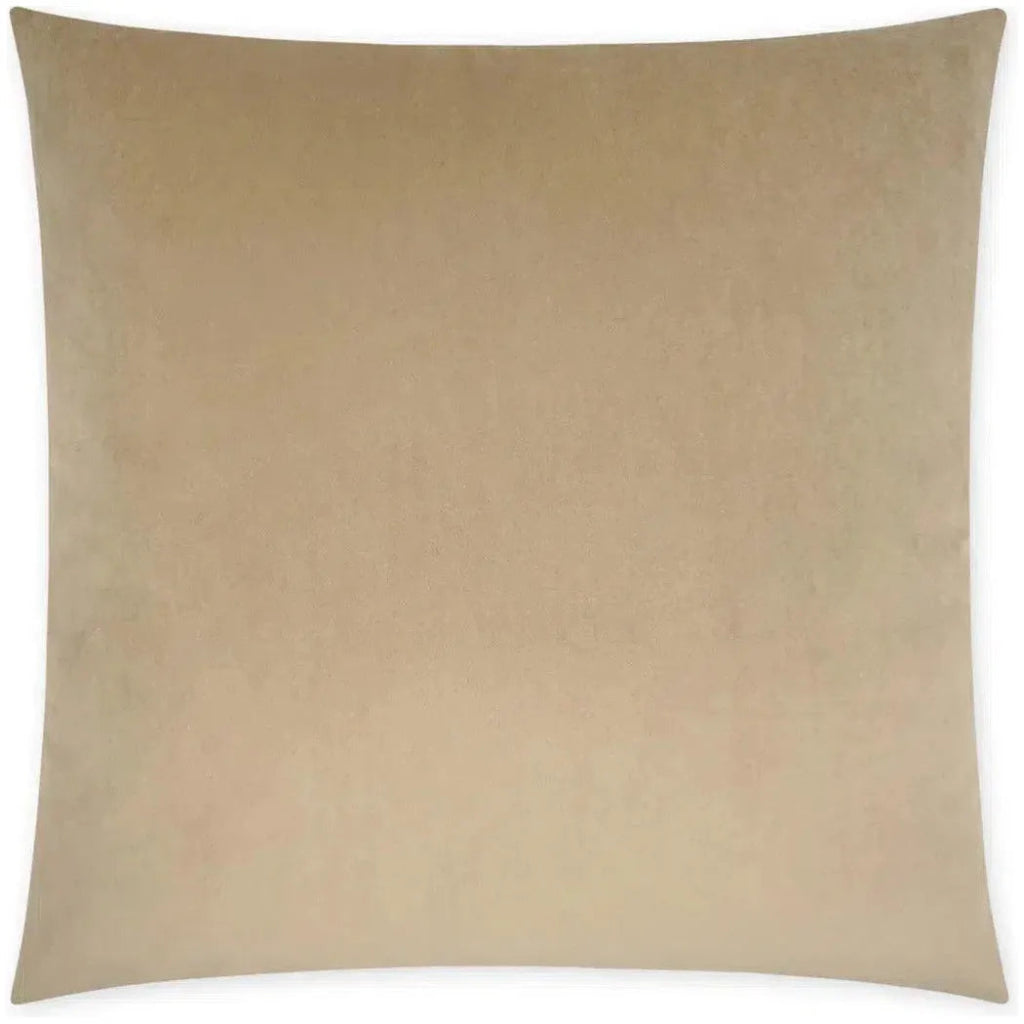 Posh Duo Latte Solid Taupe Large Throw Pillow Insert - LOOMLAN - D.V. Kap - Throw Pillows