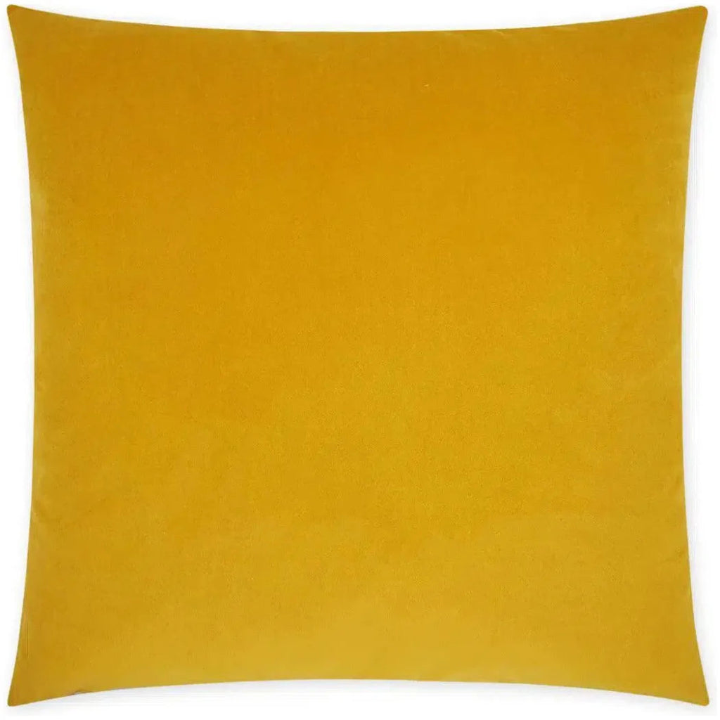 Posh Duo Mustard Solid Yellow Large Throw Pillow Insert - LOOMLAN - D.V. Kap - Throw Pillows