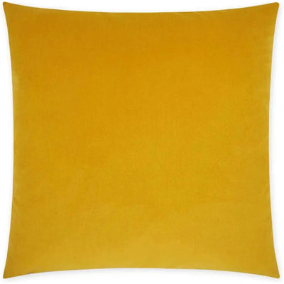 Posh Duo Mustard Solid Yellow Large Throw Pillow Insert - LOOMLAN - D.V. Kap - Throw Pillows