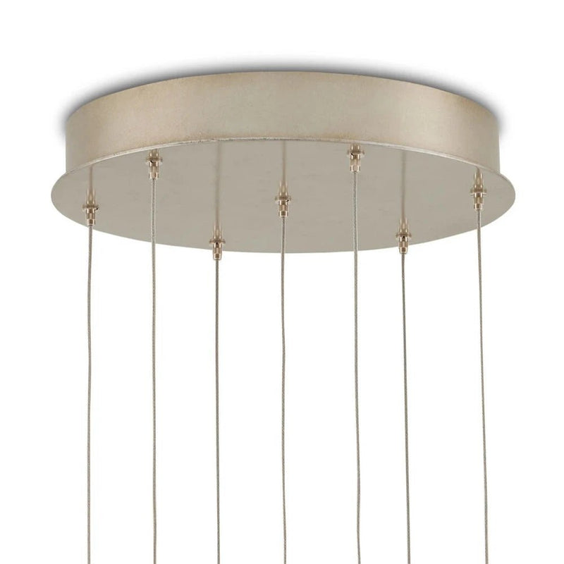 Posh Modern Light Fixture Porcelain Pendant - LOOMLAN - Currey & Co - Pendants