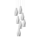 Posh Modern Light Fixture Porcelain Pendant - LOOMLAN - Currey & Co - Pendants
