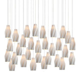 Posh Modern Light Fixture Porcelain Pendant - LOOMLAN - Currey & Co - Pendants