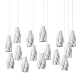 Posh Modern Light Fixture Porcelain Pendant - LOOMLAN - Currey & Co - Pendants
