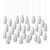 Posh Modern Light Fixture Porcelain Pendant - LOOMLAN - Currey & Co - Pendants