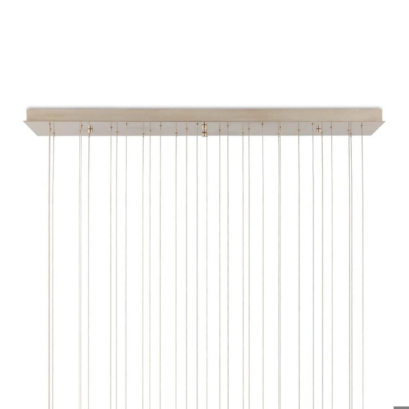Posh Modern Light Fixture Porcelain Pendant - LOOMLAN - Currey & Co - Pendants