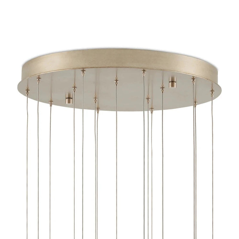 Posh Modern Light Fixture Porcelain Pendant - LOOMLAN - Currey & Co - Pendants