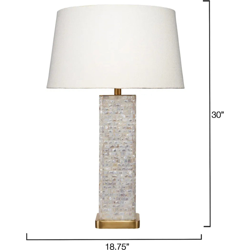 Preston Mother of Pearl Table Lamp by Jamie Young - LOOMLAN - Jamie Young - Table Lamps