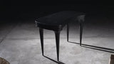 Rennie Desk Black Small Curved Desk