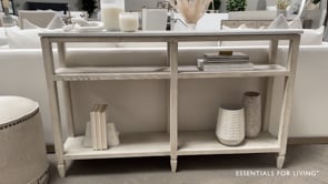 Emerie 11" Narrow Console Table With Storage Shelves