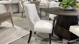 Two Tone Performance Fabric Duet Dining Chairs Set of 2