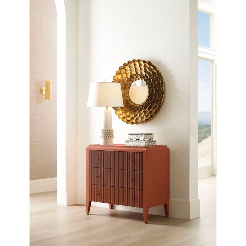 Promenea Aged Gold Leaf Finish Wall Mirror - LOOMLAN - Wildwood - Wall Mirrors