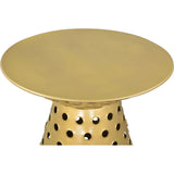 Proton Side Table Gold - LOOMLAN - Zuo Modern - Side Tables