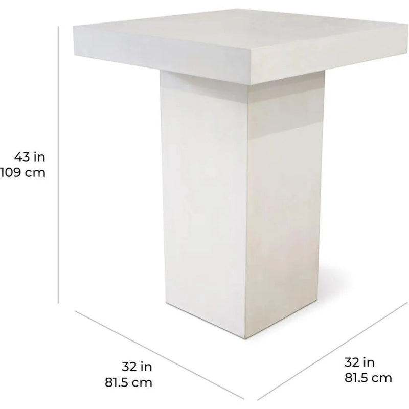 Provence Bar Table - Slate Grey Outdoor Bar Table - LOOMLAN - Seasonal Living - Outdoor Dining Tables