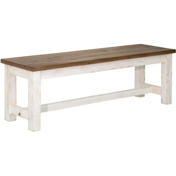 Provence Wood Brown Bench - LOOMLAN - LH Imports - Dining Benches