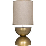 Pulan Metal Table Lamp With Brass Finish - LOOMLAN - Noir - Table Lamps
