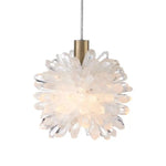 Purity Quartz Light Radiates Warm Glow Pendant - LOOMLAN - Currey & Co - Pendants