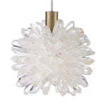 Purity Quartz Light Radiates Warm Glow Pendant - LOOMLAN - Currey & Co - Pendants