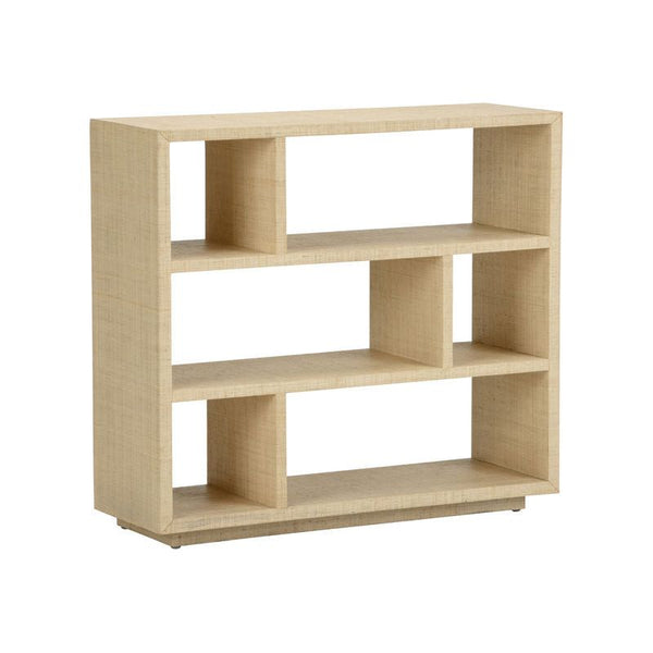 Puzzlea Raffia Warp Bookshelf - LOOMLAN - Chelsea House - Bookcases