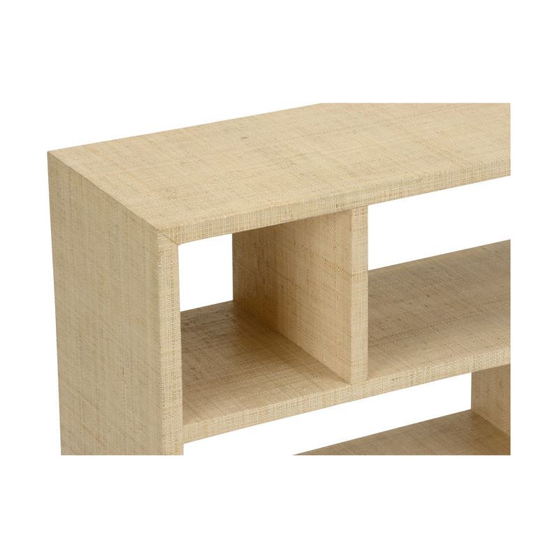 Puzzlea Raffia Warp Bookshelf - LOOMLAN - Chelsea House - Bookcases