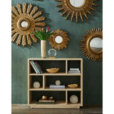 Puzzlea Raffia Warp Bookshelf - LOOMLAN - Chelsea House - Bookcases