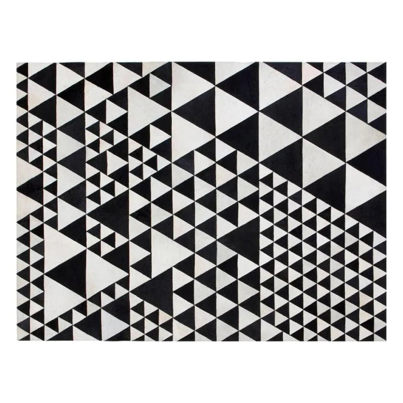Pyramid Black Cowhide Area Rug Design - LOOMLAN - Linie Design - Area Rugs
