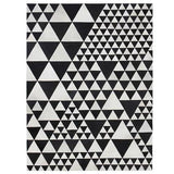 Pyramid Black Cowhide Area Rug Design - LOOMLAN - Linie Design - Area Rugs