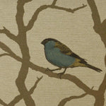 Pyrhulla Bluebird Brown Throw Pillow Insert - LOOMLAN - Throw Pillows