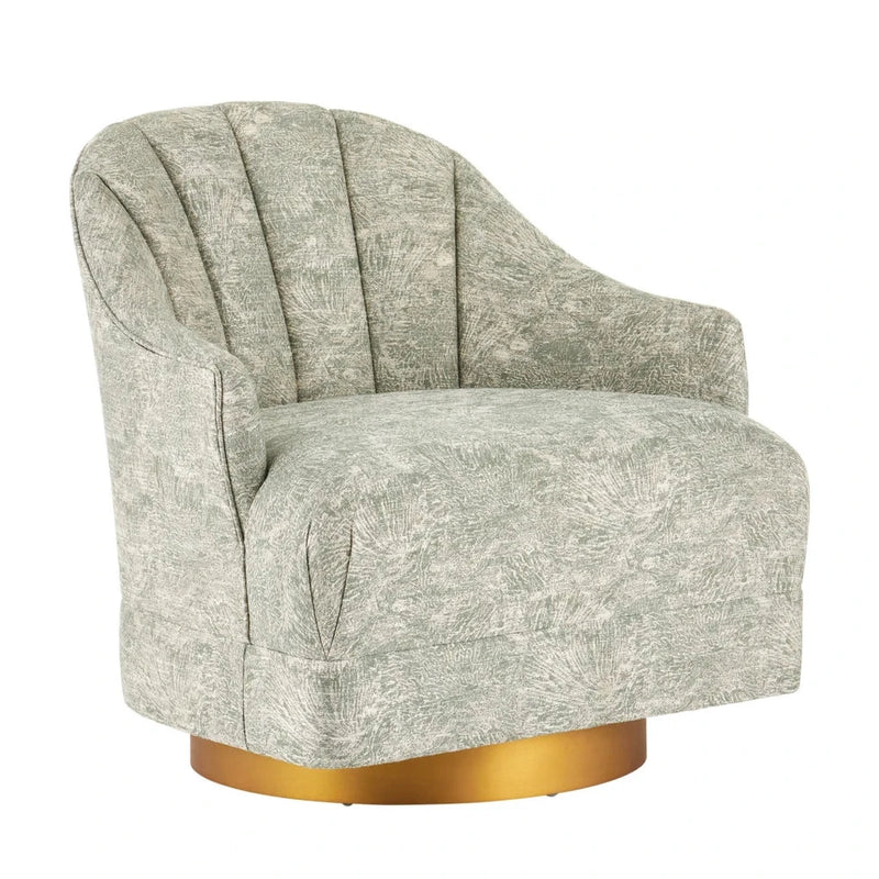 Inga Swivel Chair, Cindaria Celadon