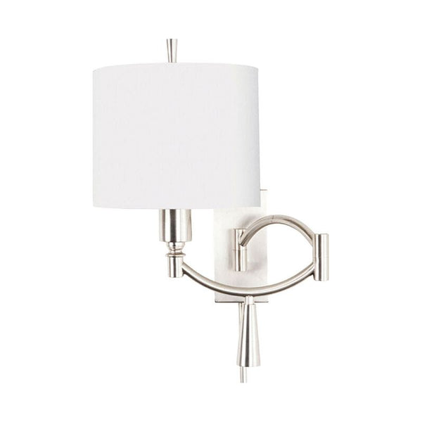 Ra II Nickel Swing Arm Wall Sconce - LOOMLAN - Wildwood - Wall Sconces