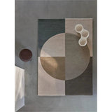 Radiality Olive Wool Area Rug Design - LOOMLAN - Linie Design - Area Rugs