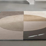 Radiality Olive Wool Area Rug Design - LOOMLAN - Linie Design - Area Rugs