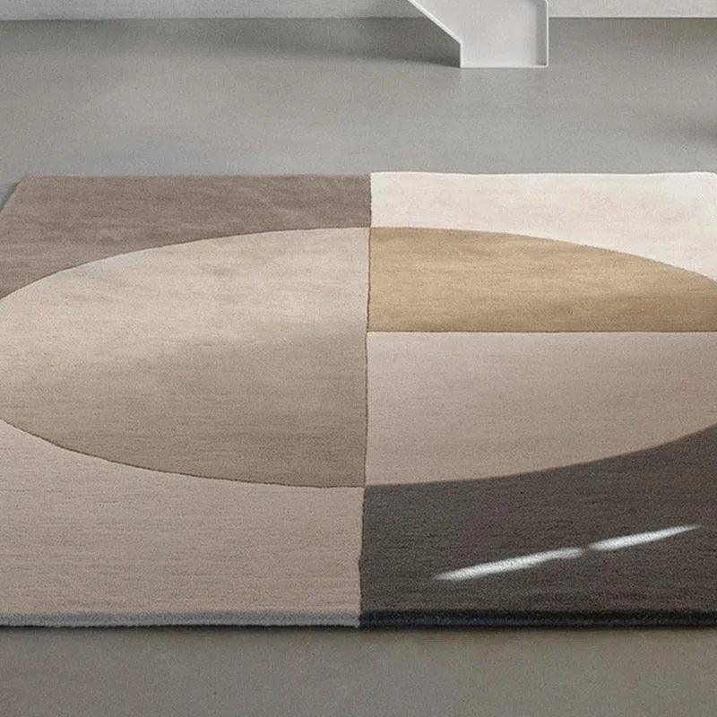 Radiality Olive Wool Area Rug Design - LOOMLAN - Linie Design - Area Rugs