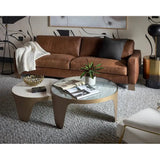 Rafael Leather Brown Sofa - LOOMLAN - SUNPAN - Sofas & Loveseats