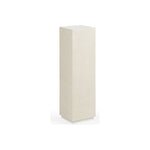 Raffia Raffia Covered White Pedestal - LOOMLAN - Chelsea House - Side Tables