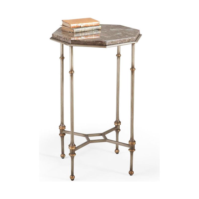 Raleigh Lane Brown Marble Top Side Table - LOOMLAN - Chelsea House - Side Tables