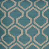 Raw Edges Turquoise Throw Pillow With Insert - LOOMLAN - D.V. Kap - Throw Pillows