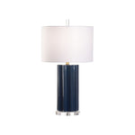 Raya Blue And Acrylic Base Table Lamp - LOOMLAN - Wildwood - Table Lamps