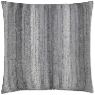 Raya Fur Grey Throw Pillow With Insert - LOOMLAN - D.V. Kap - Throw Pillows