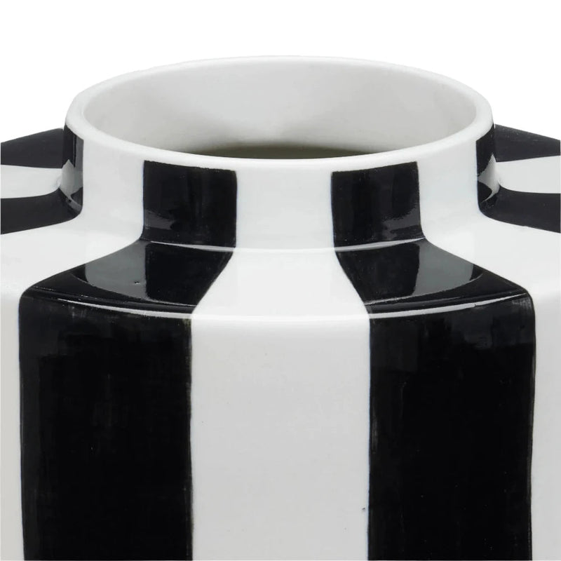 Rayures Small Tea Canister - LOOMLAN - Currey & Co - Vases & Jars