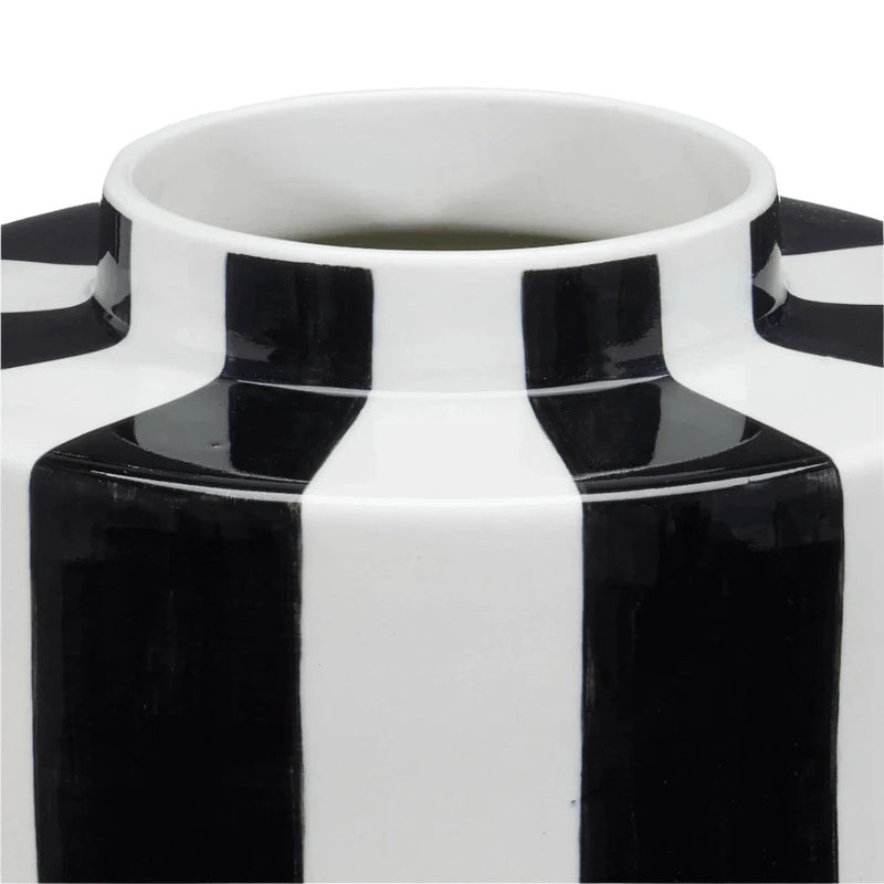 Rayures Tea Canister Set of 2 - LOOMLAN - Currey & Co - Vases & Jars