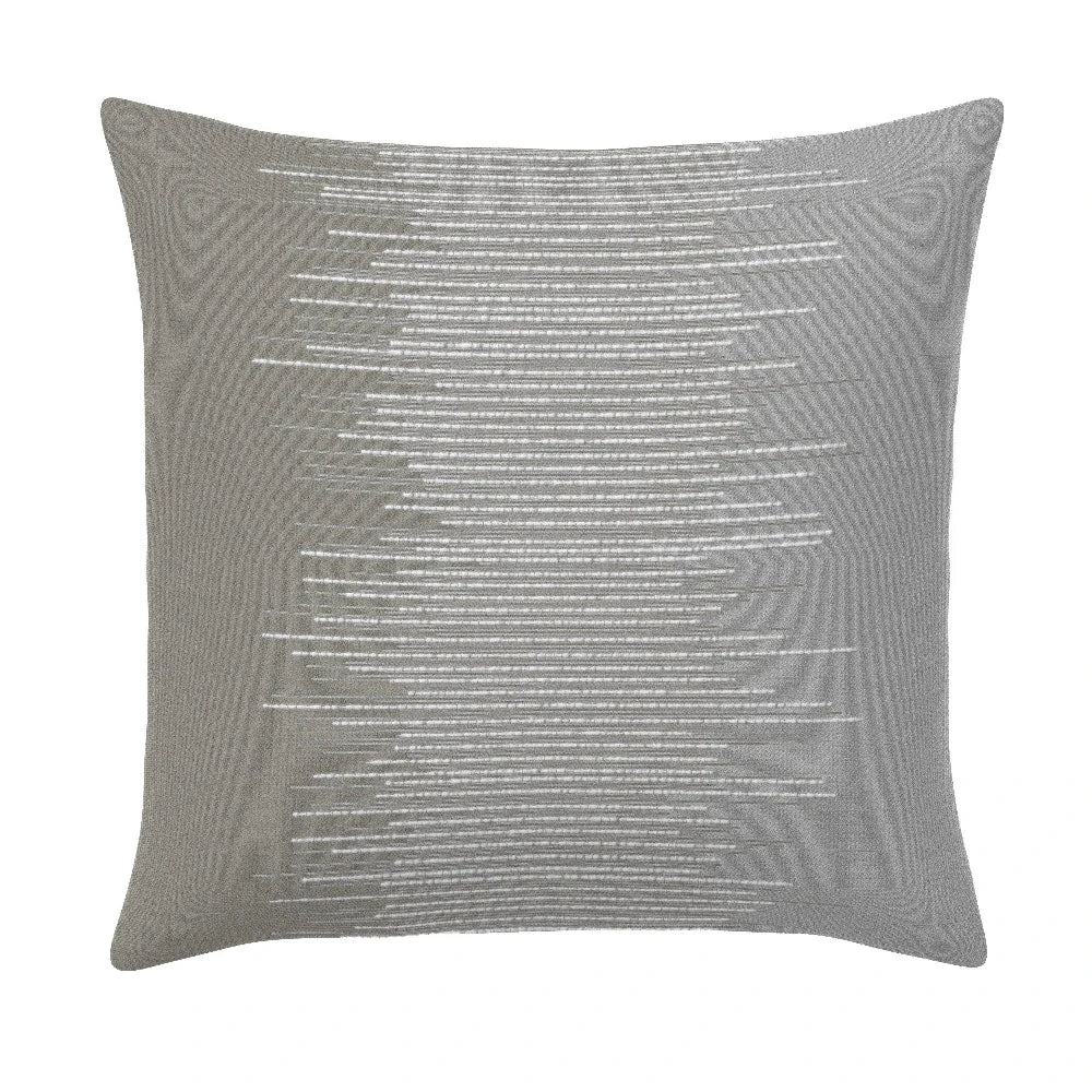 Realm Silver Double Side Outdoor Pillow - LOOMLAN - Earnest Collection - Outdoor Pillows