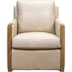 Rebecca Timeless Style Leather Swivel Chair - LOOMLAN - Club Chairs