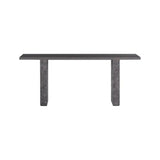 Rebel Wood Topped Rectangular Console Table - LOOMLAN - SUNPAN - Console Tables