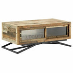 Reclaimed Coffee Table Sliding Doors - LOOMLAN - LOOMLAN - Coffee Tables