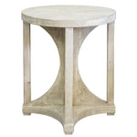 Reclaimed Lumber Freesia Wooden Round Side Table - LOOMLAN - CFC - Side Tables