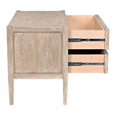 Reclaimed Lumber Lewis 2 Drawers Nightstand - LOOMLAN - CFC - Nightstands